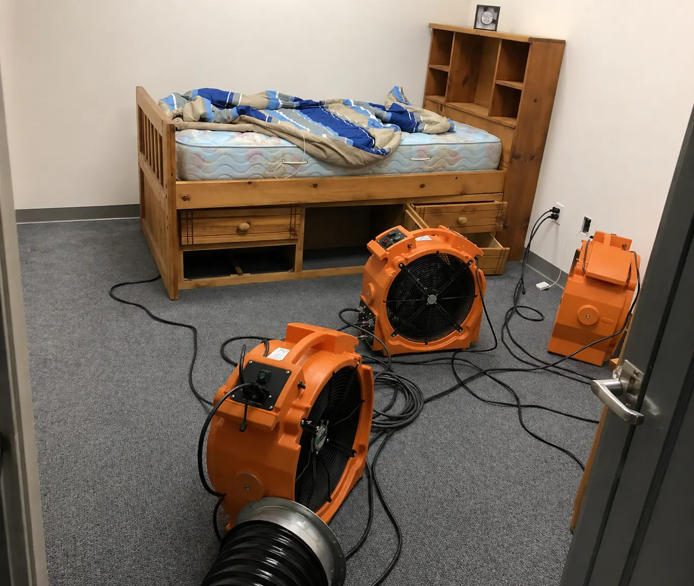 Active heat treatment setup with propane heater and wireless temperature sensors